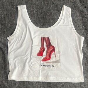 Standing on business tank top